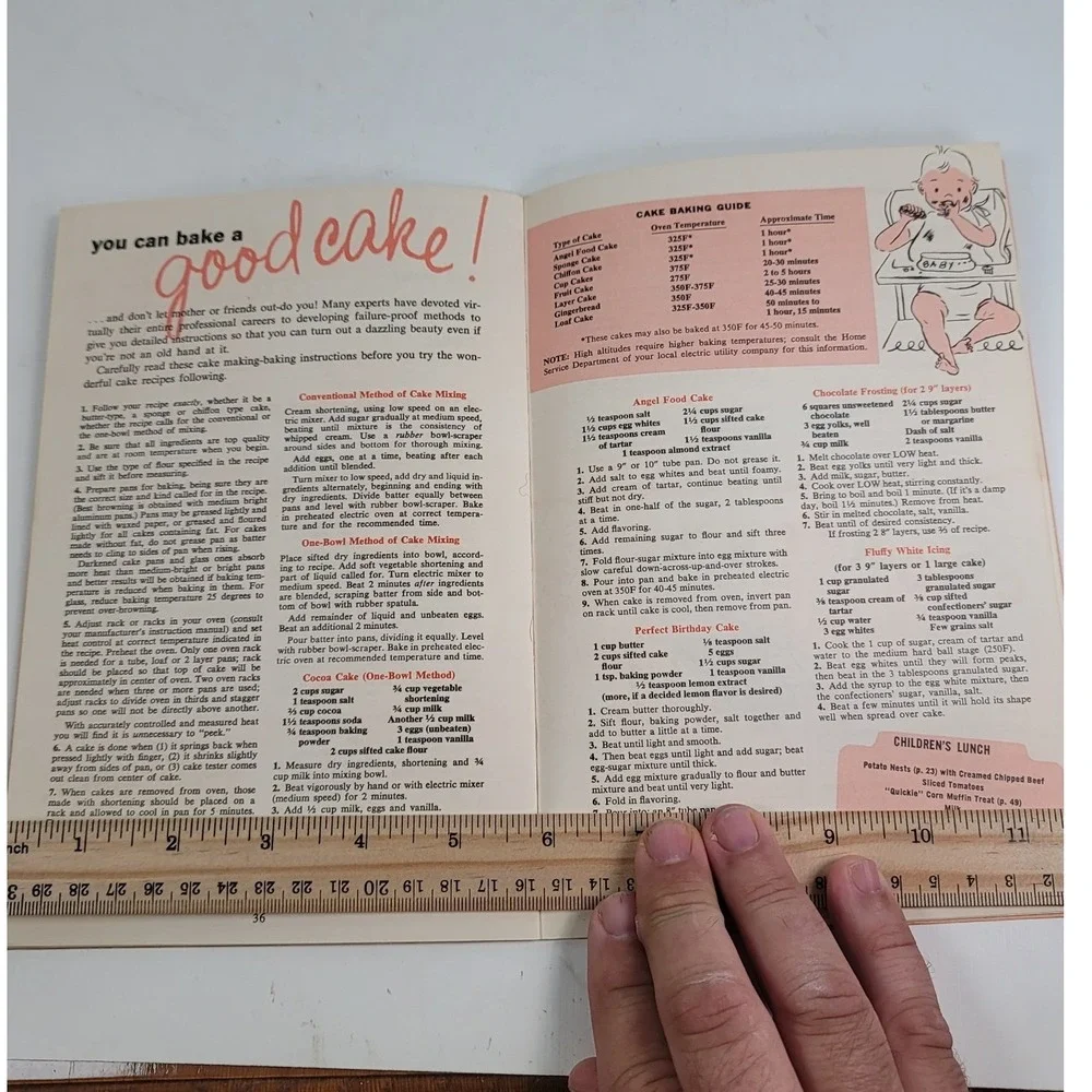 Vintage 1953 The New Cooks Cook Book Edison Electric Institute MCM Illustrations